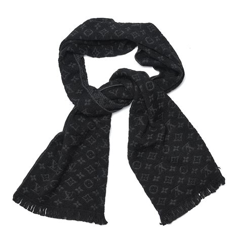 lv scarf|louis vuitton scarf women's black.